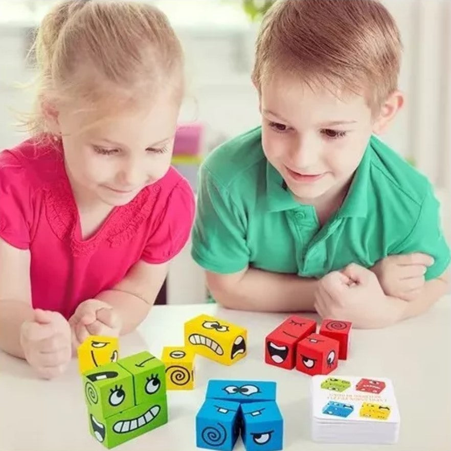 JUEGO CUBOS DE EXPRESIONES + CAMPANA