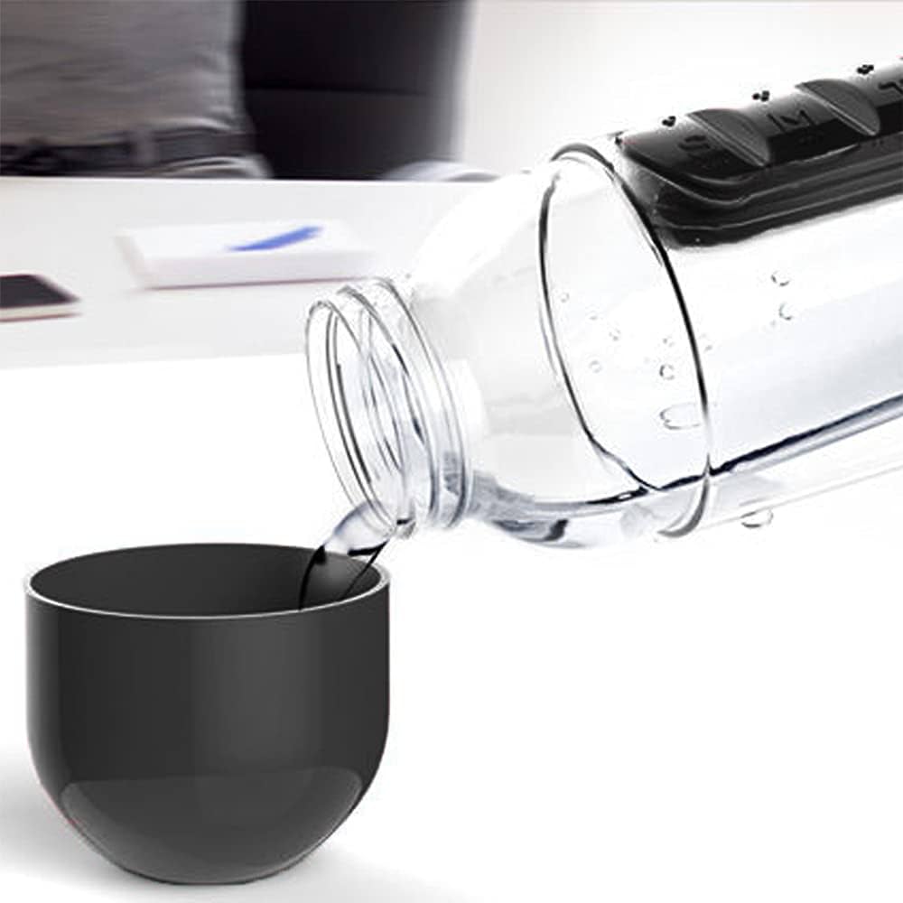 Botella de agua con pastillero