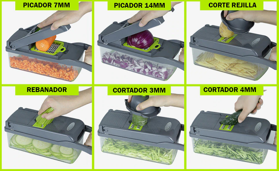 Cortador de verduras 12 en 1