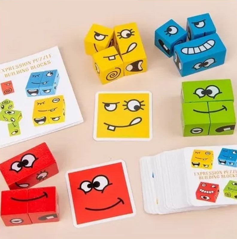 JUEGO CUBOS DE EXPRESIONES + CAMPANA