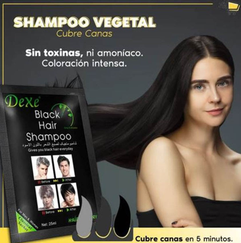 NUEVO SHAMPOO ANTI-CANAS (caja x10 sobres)