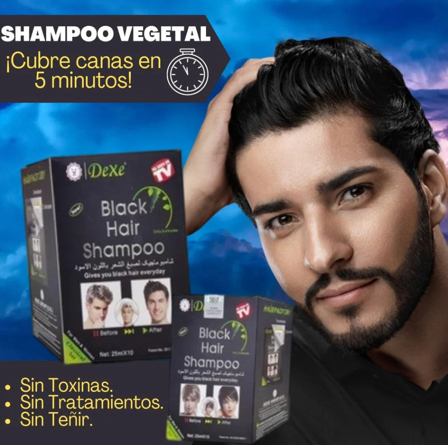 NUEVO SHAMPOO ANTI-CANAS (caja x10 sobres)